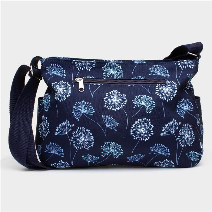Blue Floral Cross Body Bag