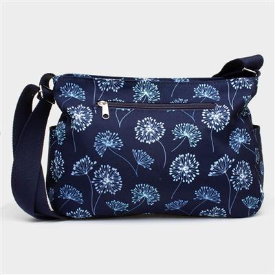 Cyndi Blue Floral Cross Body Bag