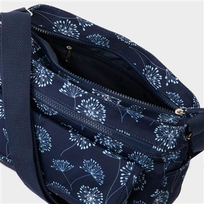 Cyndi Blue Floral Cross Body Bag
