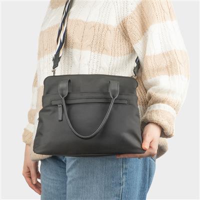 Inez Womens Black Handbag