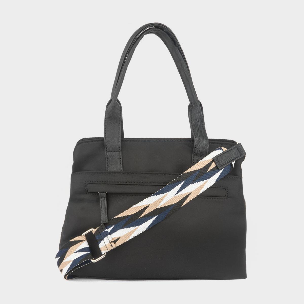 Inez Womens Black Handbag