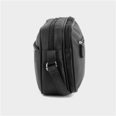 Irene Womens Black Compartment Handbag