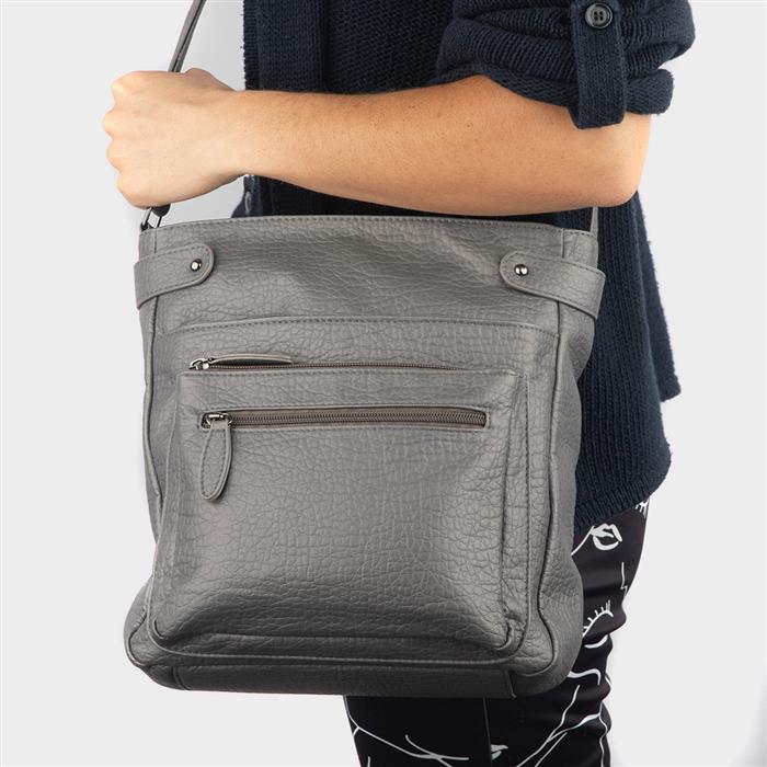 Women's Grey Crossbody Bag