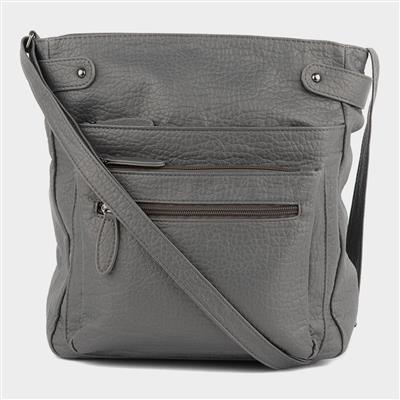 ladies grey cross body bag