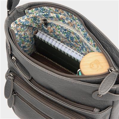 Felicity Womens Grey Crossbody Bag