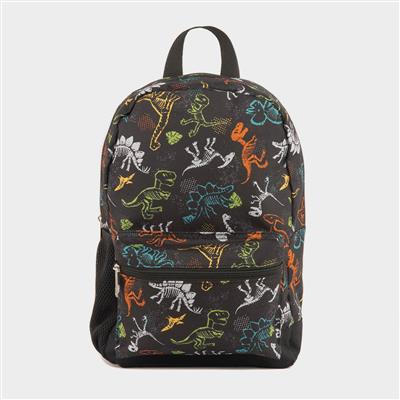 Sutton Black Dino Print Backpack