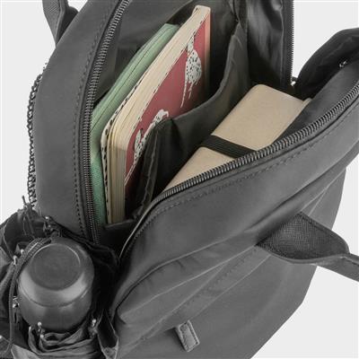 Black Woven Straps Back Pack