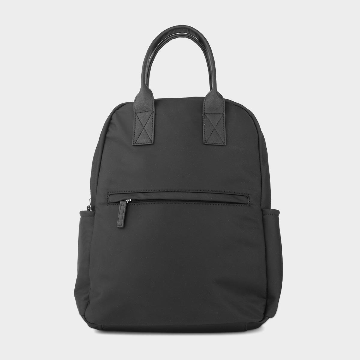 Black Woven Straps Back Pack