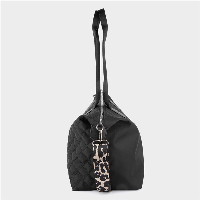 Womens Black Quilted Handbag
