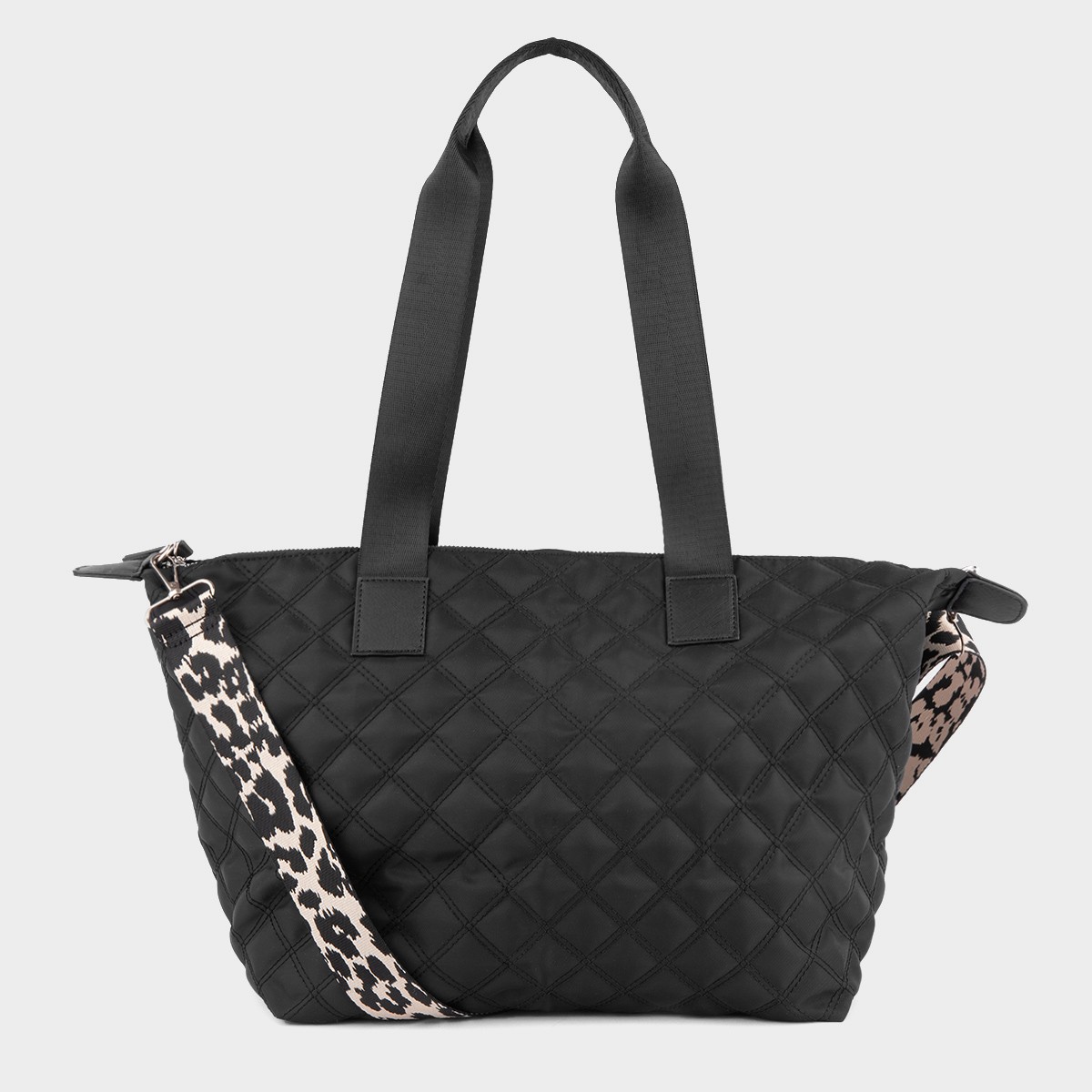 Womens Black Quilted Handbag
