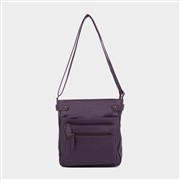 Lilley Womens Purple Cross Body Handbag (Click For Details)