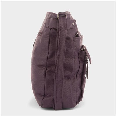Womens Purple Cross Body Handbag