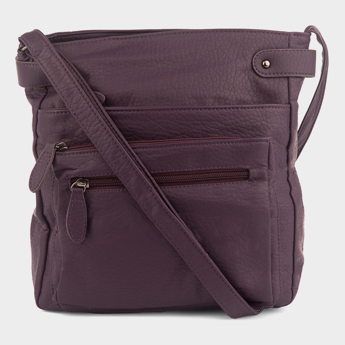 Womens Purple Cross Body Handbag