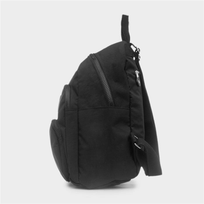 Stamford Black Zip Up Backpack