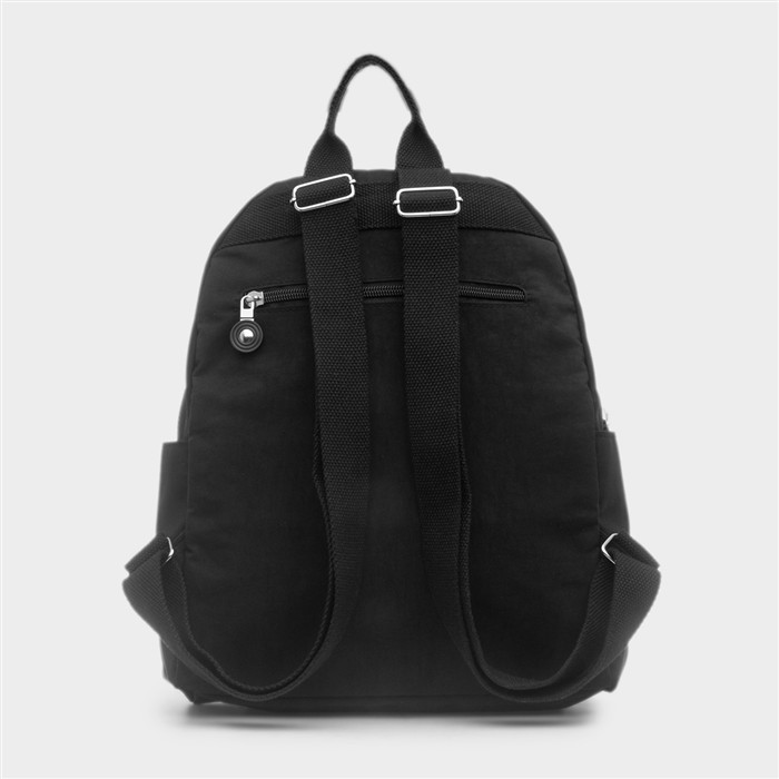 Stamford Black Zip Up Backpack