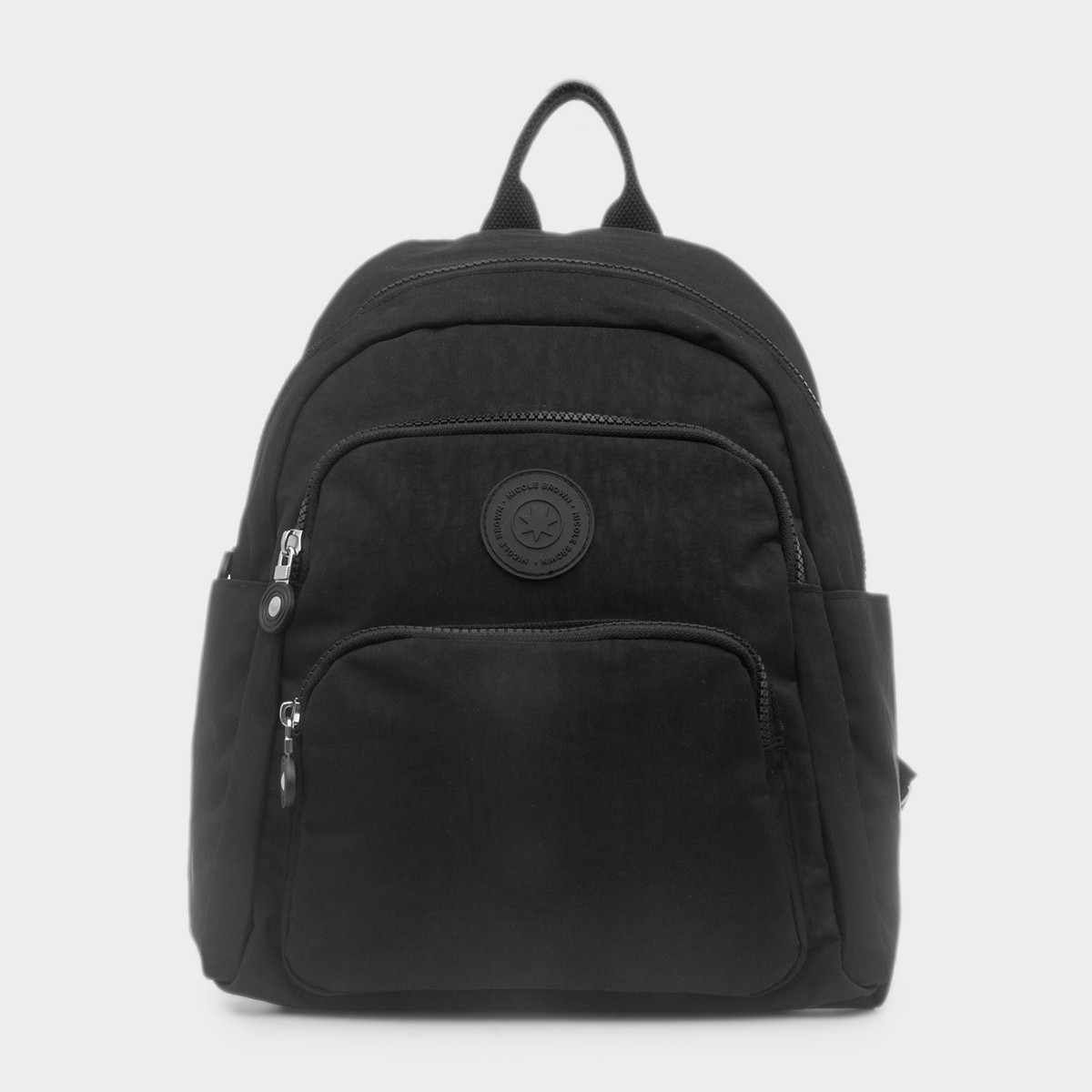 Stamford Black Zip Up Backpack