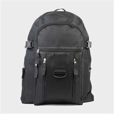 Earby Black Backpack with Multi Pocket