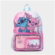 Disney Stitch Kids Pink & Blue 3 Piece Backpack (Click For Details)