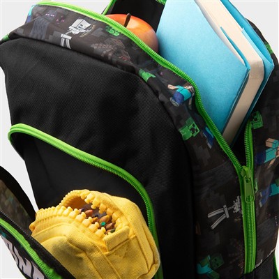 Kids Black Character Backpack