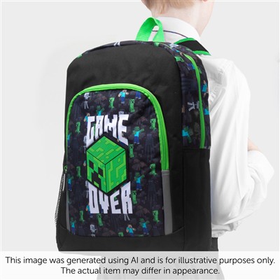 Kids Black Character Backpack