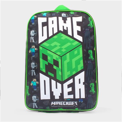 Kids Green & Black Character Backpack