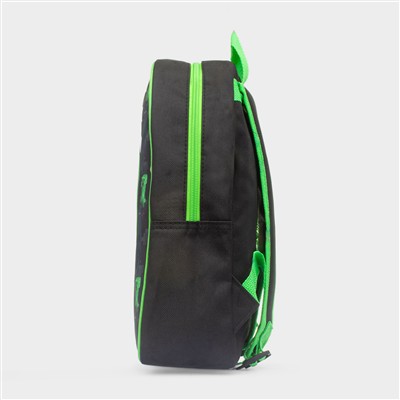 Kids Green & Black Character Backpack
