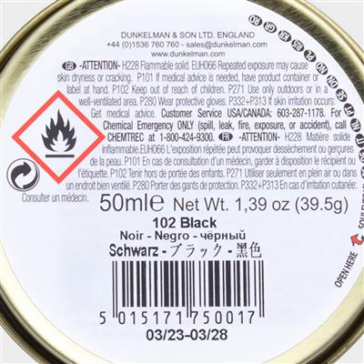 Traditional Black Wax Shoe Polish