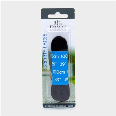 Tiverton Black Sports 100cm Shoe Laces