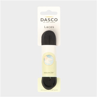 Tiverton Black Sports 100cm Shoe Laces
