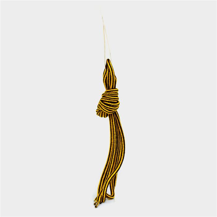 Yellow & Black 140cm Shoe Laces