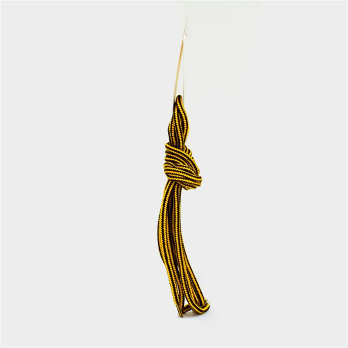 Yellow & Black 140cm Shoe Laces