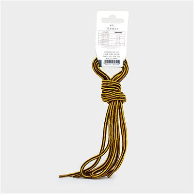 Yellow & Black 140cm Shoe Laces