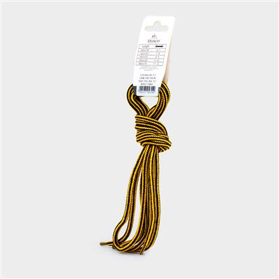 Yellow & Black 140cm Shoe Laces