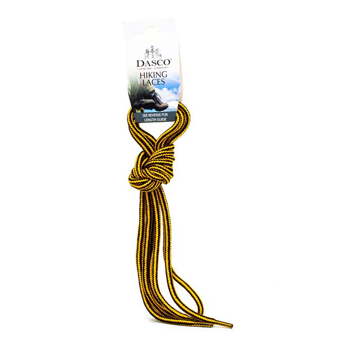 Image of Dasco Yellow And Black 140cm Shoe Laces