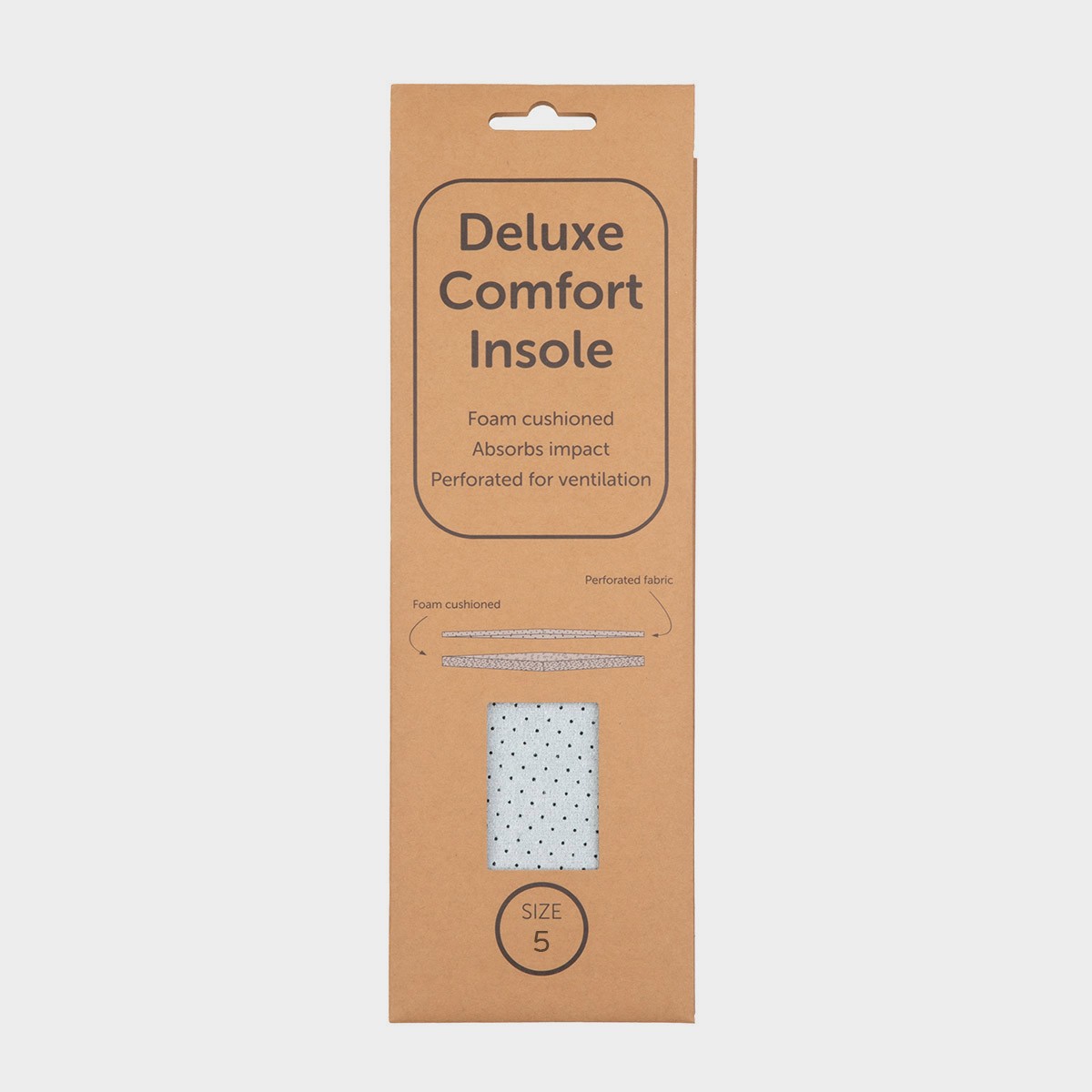Deluxe Comfort Insole Size 5