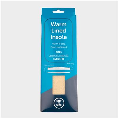 Warm Lined Cut to Size Insole