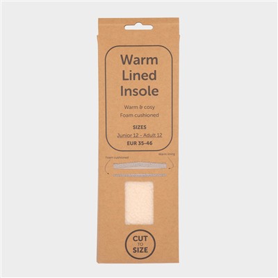 Warm Lined Cut to Size Insole