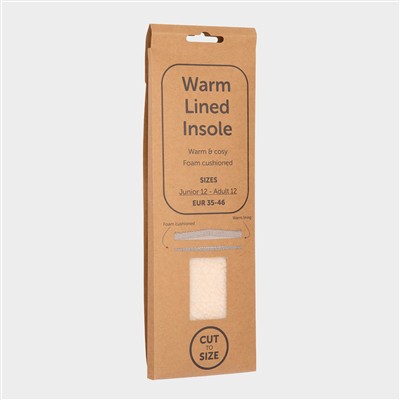 Warm Lined Cut to Size Insole