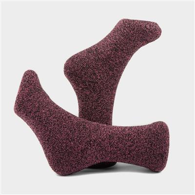 Hayle Womens Pink, Navy & Grey 3 Pack Boot Socks