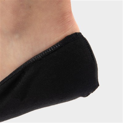 Womens Pack of 4 Black Shoe Liners