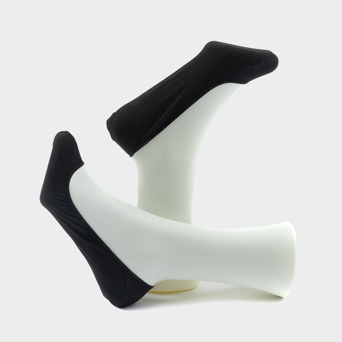 Womens Pack of 4 Black Shoe Liners