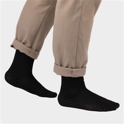 Epping Mens Black 4 Pack Ankle Socks