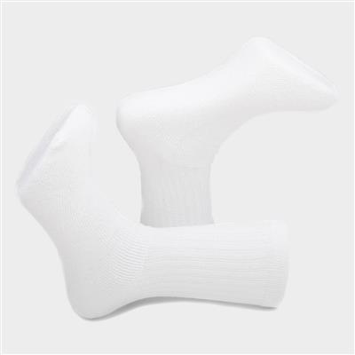 Mens White 5 Pack Sport Socks