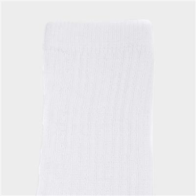 Mens White 5 Pack Sport Socks