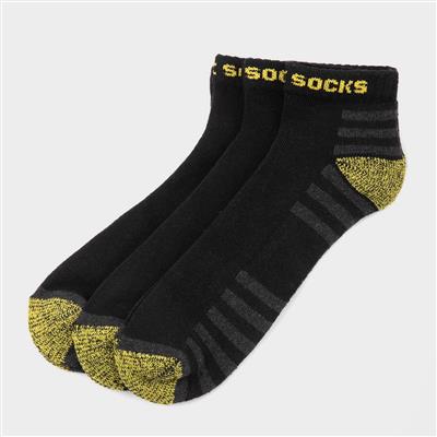 Mens 3 Pack Low Cut Work Socks