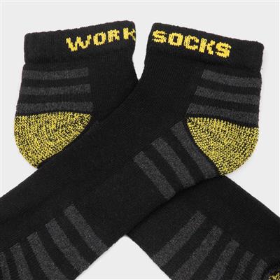 Mens 3 Pack Low Cut Work Socks