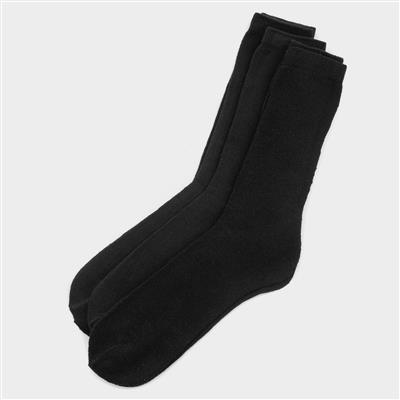 Mens Black 3 Pack Thermal Socks
