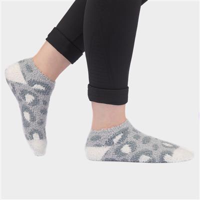 Womens 2 Pack Cosy Snuggle Trainer Socks