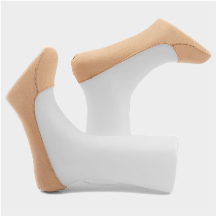 Womens 4 Pack Nude Shoe Liners