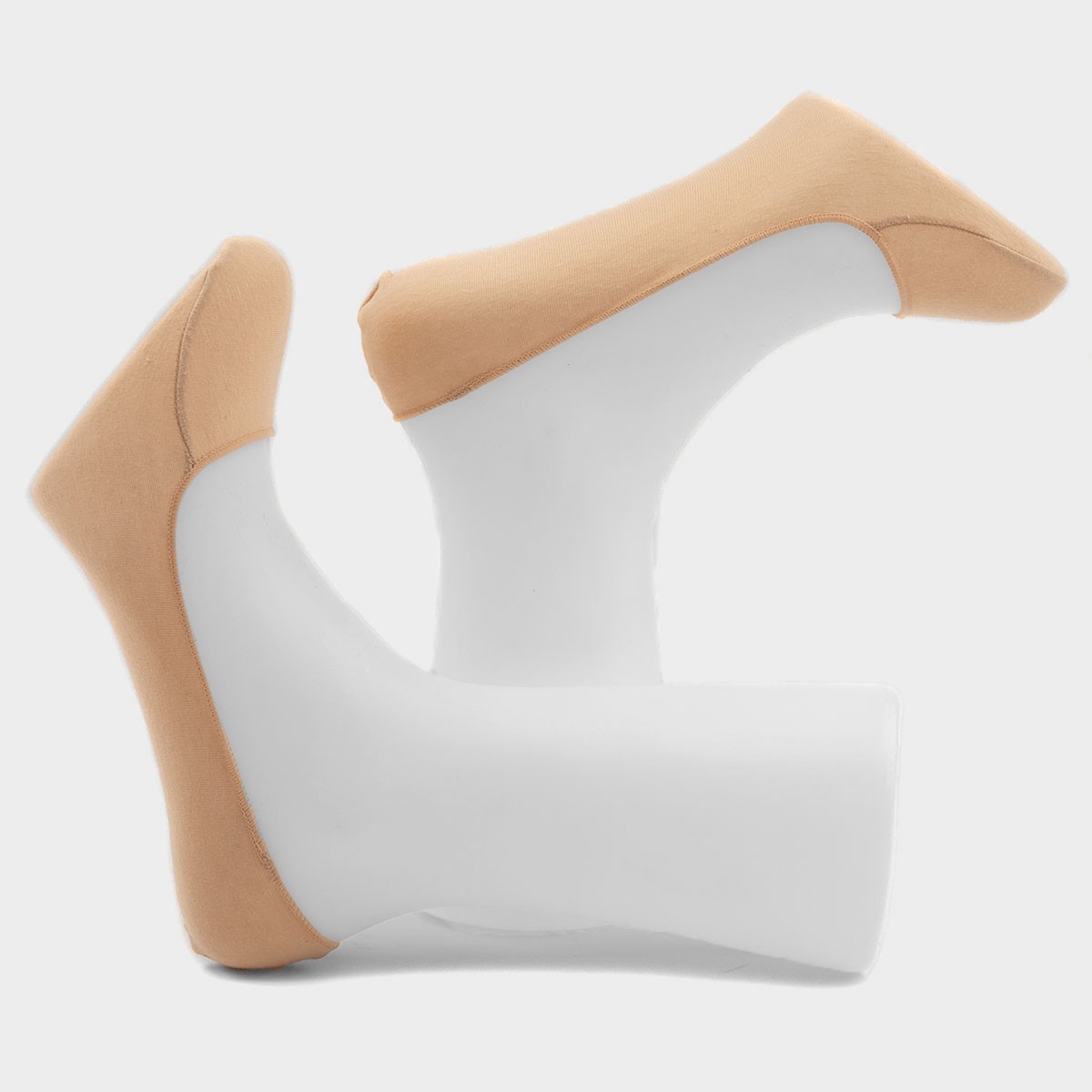 Womens 4 Pack Nude Shoe Liners